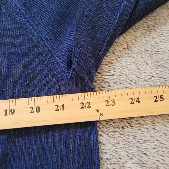 Banana Republic Mens Sweater Size XL Blue 100% Supima Cotton 1/4 Zip 161093 - Picture 7 of 10